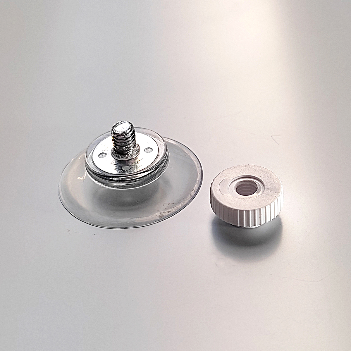 BM2040 Zuignap met schroefdraad en witte moer - Afbeelding 2