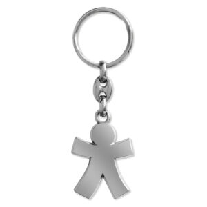 Custommade gepolijst metaal sleutelhanger