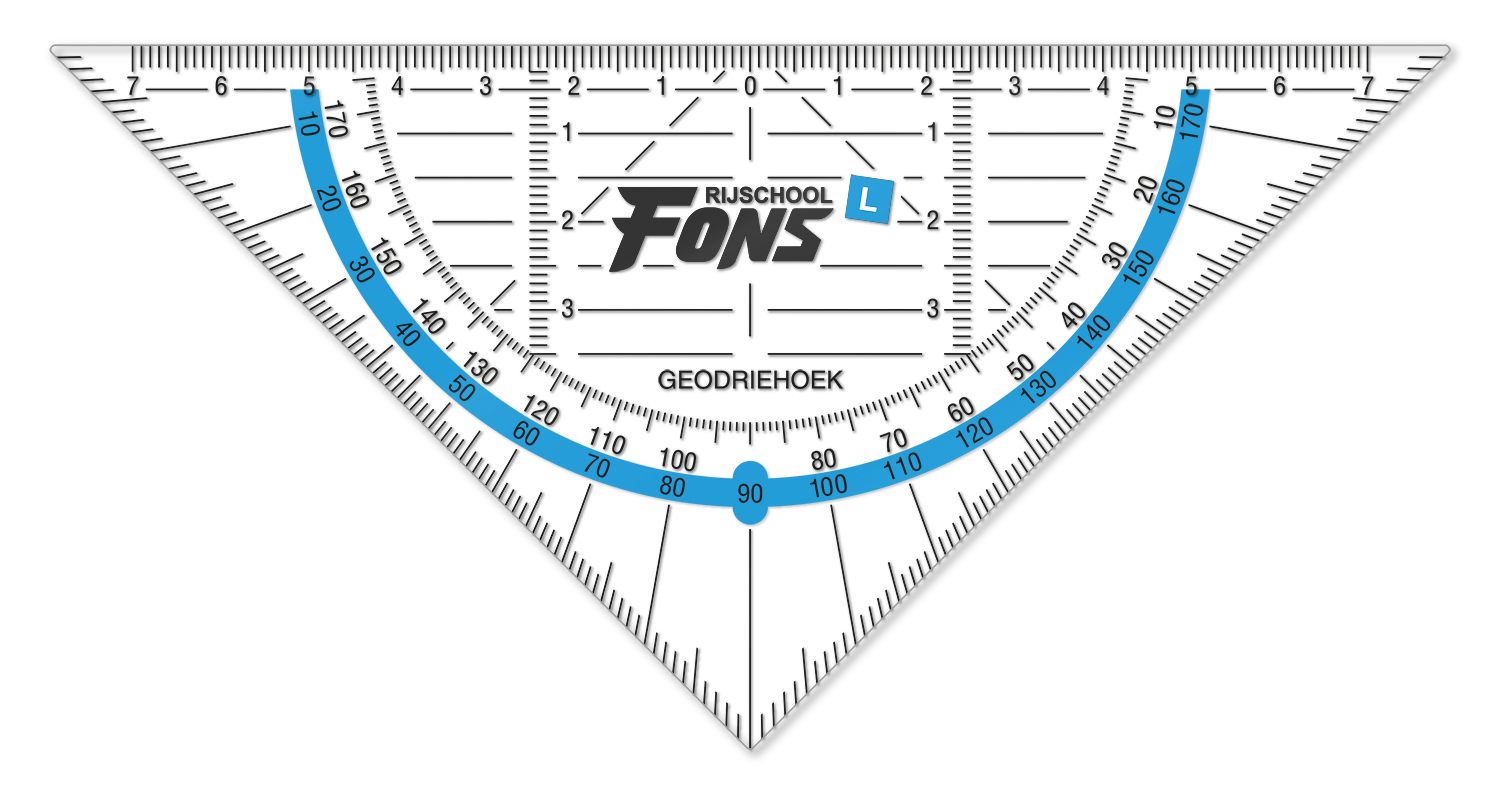 Geodriehoek PET 1 mm - Afbeelding 5