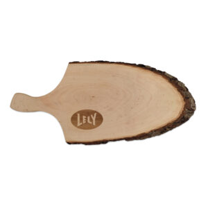 Houten snijplank met ruwe bast HPL21904