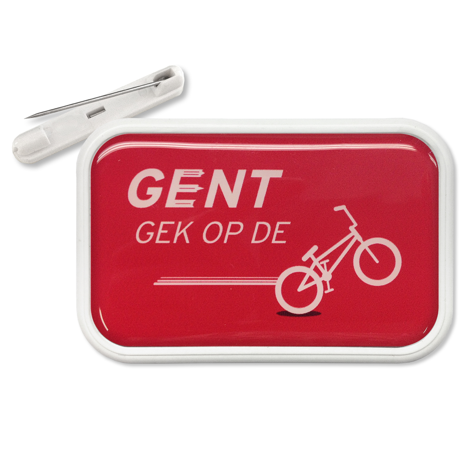 Naambadge met kunststof rand en dominglabel - Afbeelding 4