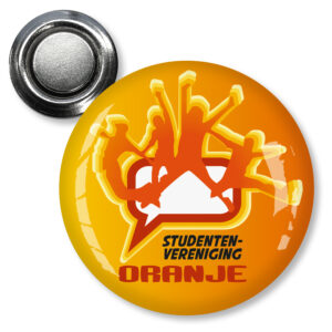 Naambadge ø 40 mm met doming