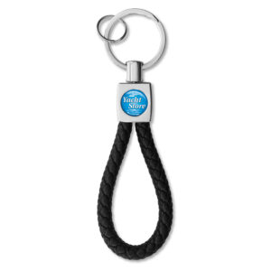 Luxe Sleutelhanger met touw en doming