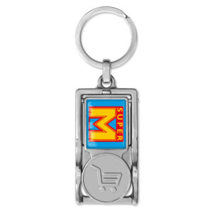 Multifunctionele metalen sleutelhanger Smart-Coiny