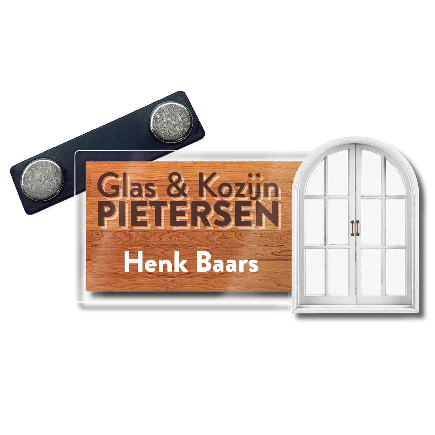 Acrylaat naambadges in eigen vorm - Afbeelding 2