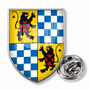 Pin in schildvorm met doming