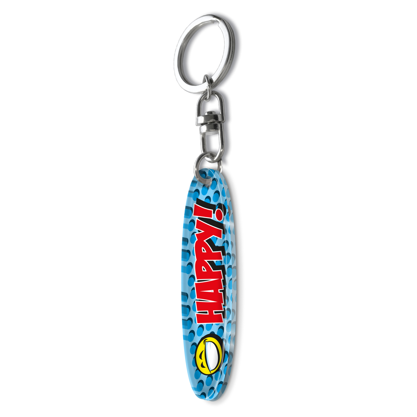 Plexi-sleutelhanger Happy - Afbeelding 2